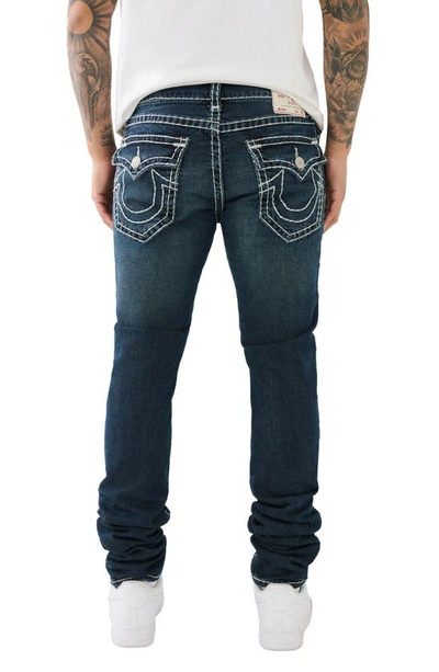 Shop True Religion Brand Jeans Rocco Stacked Super T Skinny Jeans In Aquamarine