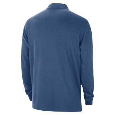 Shop Nike Blue Minnesota Timberwolves Authentic Performance Half-zip Jacket