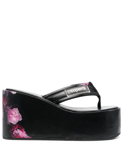 Shop Coperni Sandals In Pink/black