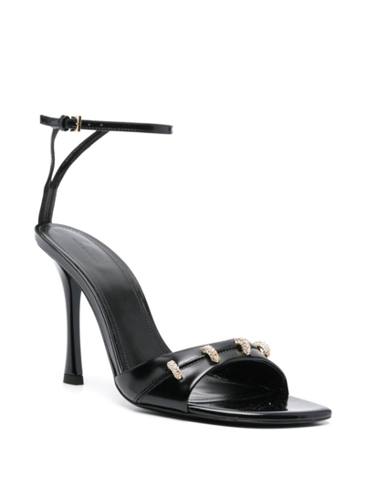 Givenchy Women Stitch Leather Sandals In Black