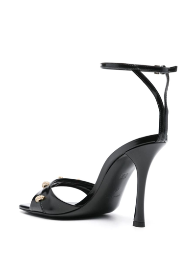 Givenchy Women Stitch Leather Sandals In Black