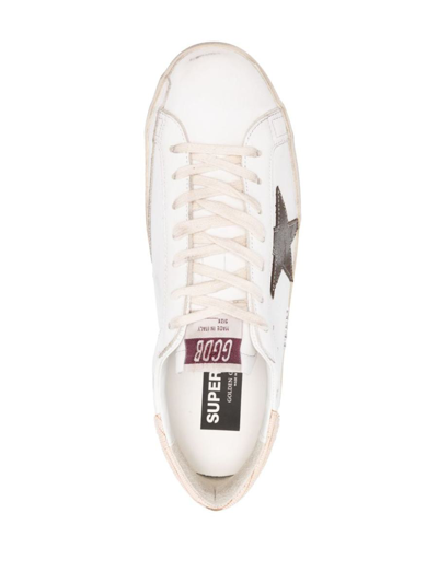 Shop Golden Goose Sneakers In White/brown/beige