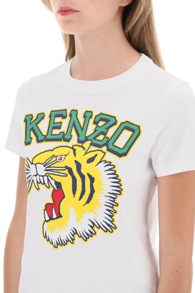 Shop Kenzo 'tiger Varsity Jungle' T-shirt In White