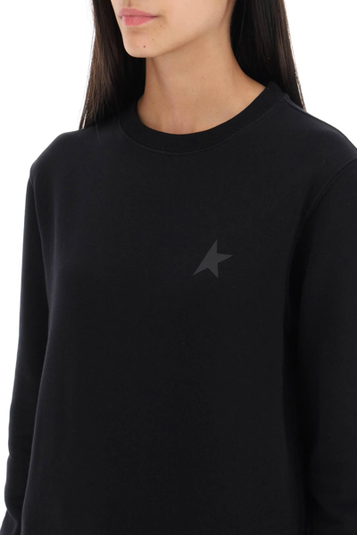 Shop Golden Goose 'athena' Crew-neck Sweatshirt In Black
