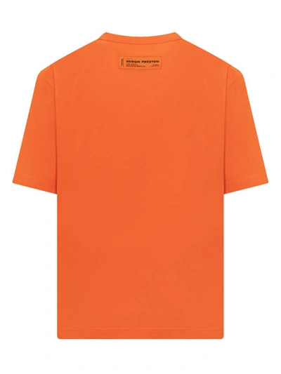 Shop Heron Preston T-shirt With Logo In Orange