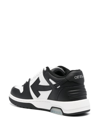 Off-white Off White Out Of Office Leather Sneakers In Blanco