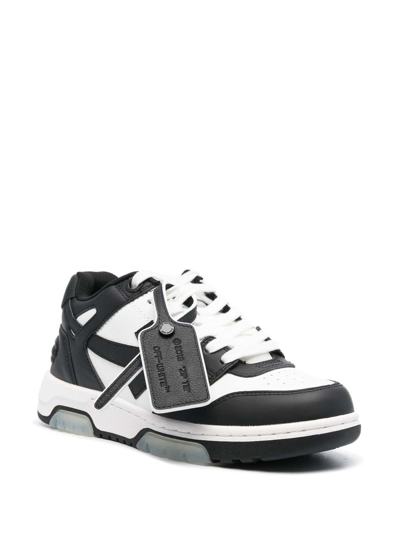 Off-white Off White Out Of Office Leather Sneakers In Blanco