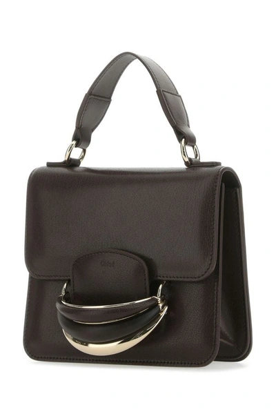 Shop Chloé Chloe Woman Dark Brown Leather Small Kattie Handbag