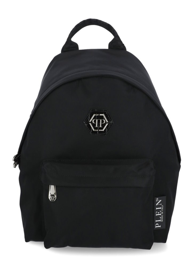 Shop Philipp Plein Logo Patch Backpack In Black
