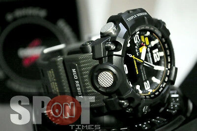 Pre-owned Casio G-shock Mudmaster Tough Solar Triple Sensor Men's Watch Gwg-1000-1a3