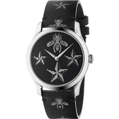 Pre-owned Gucci $920  Women's G-timeless Bee & Star Hologram Swiss Made Watch Ya1264105