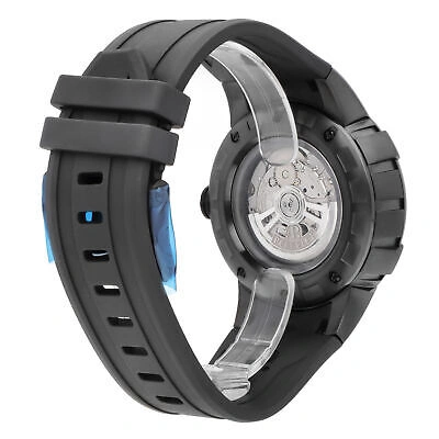 Pre-owned Perrelet Turbine Xl Vegas Black Dial 48mm Automatic Men's Watch A4053/1