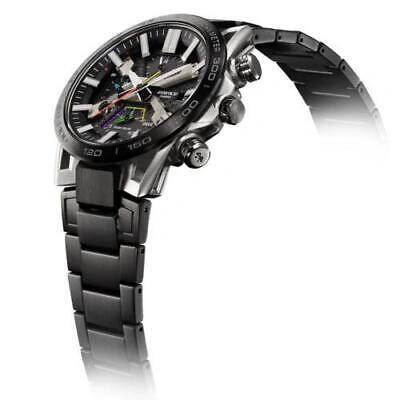 Pre-owned Casio Edifice Sospensione Eqb-2000ydc-1ajf Bluetooth Chrono Solar Men Watch