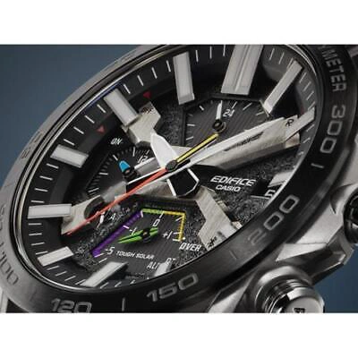 Pre-owned Casio Edifice Sospensione Eqb-2000ydc-1ajf Bluetooth Chrono Solar Men Watch