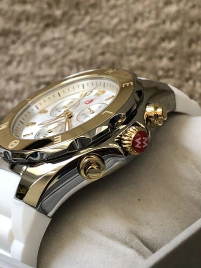 Pre-owned Michele (on Sale) In Box 18k Gold  Jelly Bean Watch Mww12f000094 Retail $450