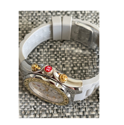 Pre-owned Michele (on Sale)  Jelly Bean 18k Gold Mww12f000103 Watch $445