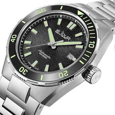 Pre-owned Le Jour Coral Diver 42mm Swiss Automatic Men's Diver Watch Lj-cd-001