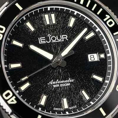 Pre-owned Le Jour Coral Diver 42mm Swiss Automatic Men's Diver Watch Lj-cd-001