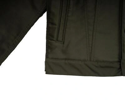 Pre-owned Momotaro Jeans $565 Green Giza Moleskin Boa Jacket Navy Wool Blend Lining L