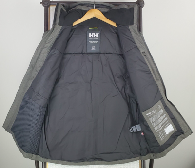 Pre-owned Helly Hansen $350 Mens Size Large Primaloft Waterproof Jacket Hellytech Coat In Green