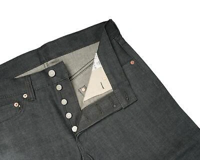 Pre-owned Momotaro $315 14oz Gray Selvedge Denim Jeans Natural Tapered 0605-70g 35