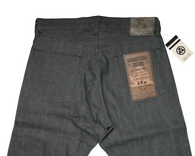 Pre-owned Momotaro $315 14oz Gray Selvedge Denim Jeans Natural Tapered 0605-70g 31