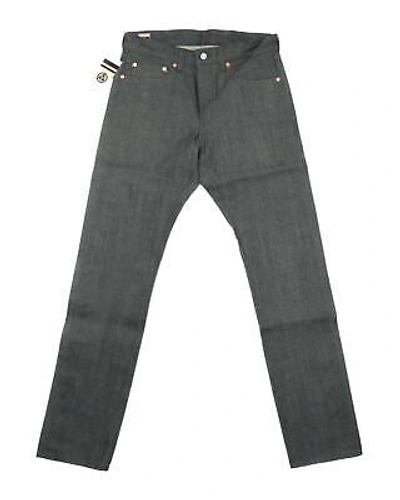 Pre-owned Momotaro $315 14oz Gray Selvedge Denim Jeans Natural Tapered 0605-70g 32