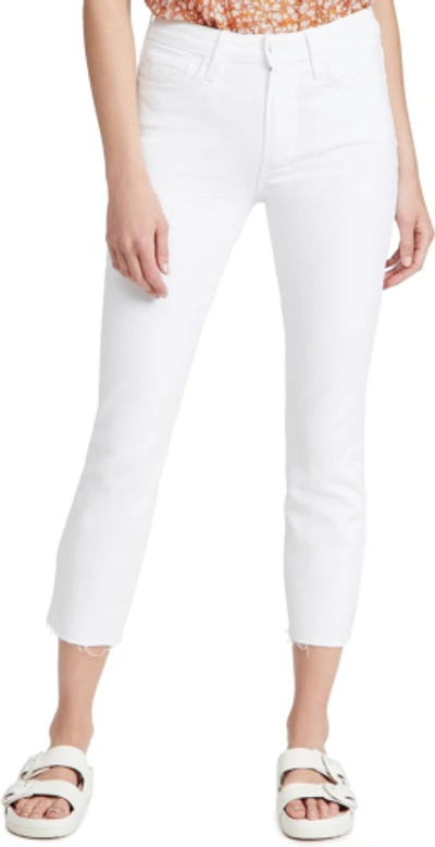 Pre-owned Paige Women's Cindy Crop Jeans In Crisp White