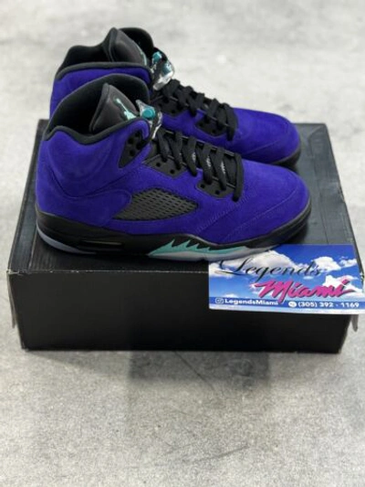 Pre-owned Jordan Nike Air  5 Alternate Grape - 136027-500 Og V Retro Clean Purple -size 8.5