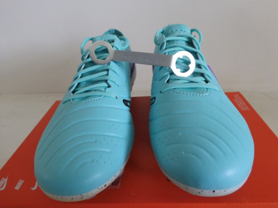 Pre-owned Nike Tiempo Legend 10 Elite Sg Pro "prp" Hyper Turquoise-blk Sz 7.5 [fn7283-300] In Orange