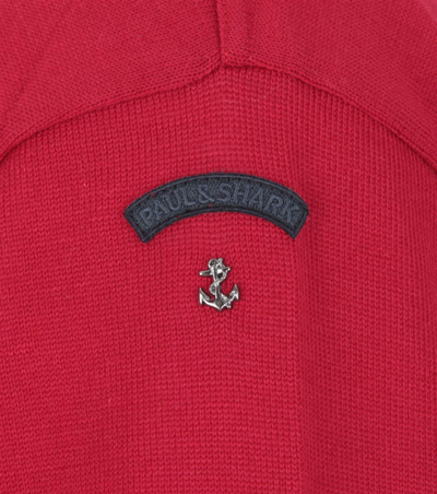 Pre-owned Paul & Shark Yachting Men's Pullover Sweater Jumper Size 4xl 100% Wool Red