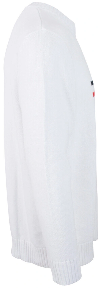 Pre-owned Paul & Shark Yachting Men's Pullover Sweater Jumper Size Xl 100% Cotton White