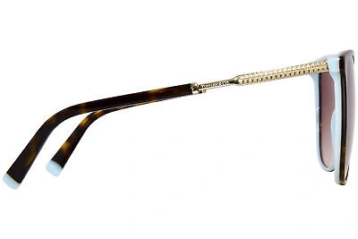 Pre-owned Tiffany & Co . Tf4184 8134/3b Sunglasses Women's Havana/brown Gradient Lens 57mm