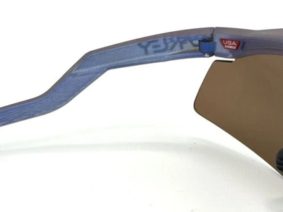 Pre-owned Oakley Hydra Fortnite Sunglasses Matte Cyan Blue Clear Colorshift -24k Gold