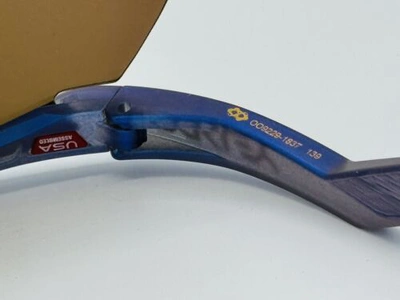 Pre-owned Oakley Hydra Fortnite Sunglasses Matte Cyan Blue Clear Colorshift -24k Gold