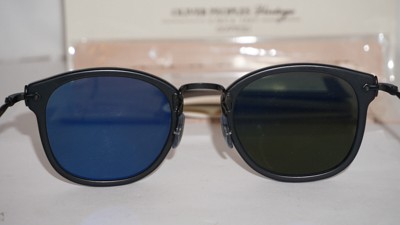 Pre-owned Oliver Peoples Sunglasses Op-506 Semi Matte Black G15 Ov5350s 146552 49 22 140 In Green