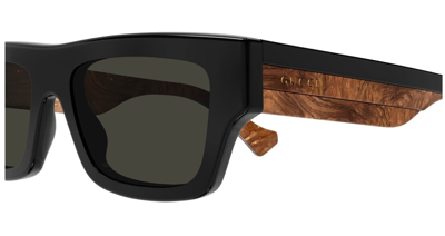 Pre-owned Gucci Original  Sunglasses Gg1301s 001 Black Frame Gray Gradient Lens 55mm