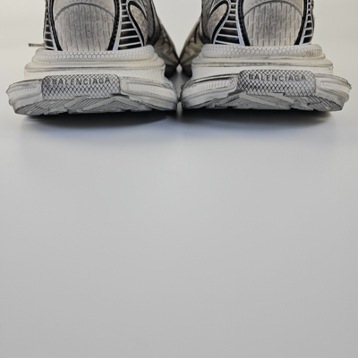 Pre-owned Balenciaga 3xl Women's White/black Low Top Sneakers Ss24
