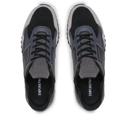 Pre-owned Emporio Armani Shoes Sneaker  Man Sz. Us 6,5 X4x616xn632 S728 Grey