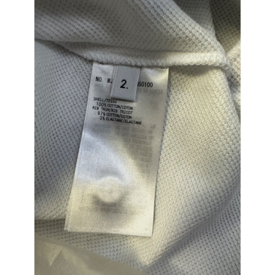 Pre-owned Thom Browne York Relaxed Fit Ss Polo W/ Cb Rwb Stripe In Classic Pique In White