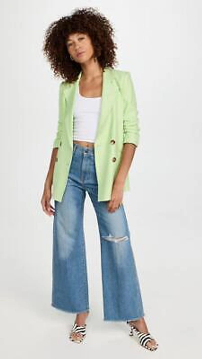 Pre-owned Veronica Beard $698 -  Rupert Dickey Double Breasted Jacket In Pistachio Size 10 In Green