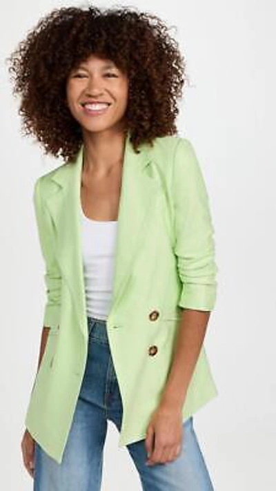 Pre-owned Veronica Beard $698 -  Rupert Dickey Double Breasted Jacket In Pistachio Size 10 In Green