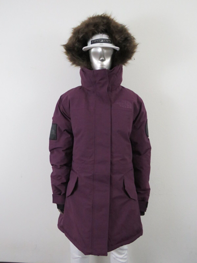 Pre-owned The North Face Womens  Expedition Mcmurdo 700-down Warm Parka Jacket - Wine In Blackberry Wine