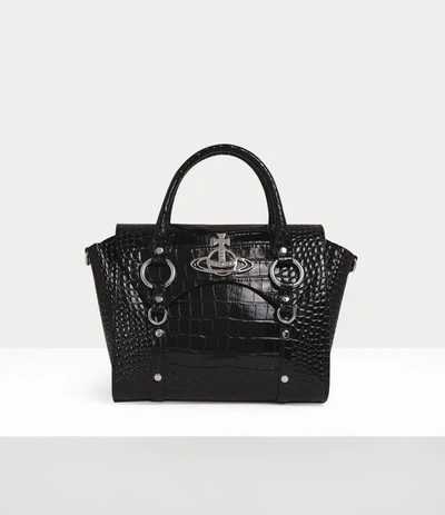 Shop Vivienne Westwood Betty Medium Handbag In Black