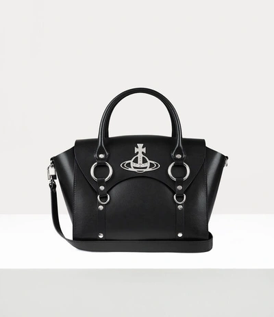 Shop Vivienne Westwood Betty Medium Handbag In Black