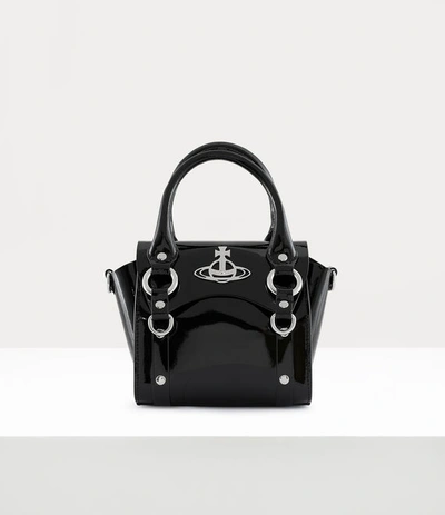 Shop Vivienne Westwood Betty Mini Handbag With Chain In Black