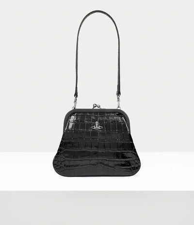 Shop Vivienne Westwood Vivienne's Clutch In Black