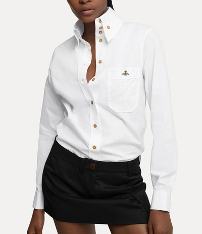 Shop Vivienne Westwood Classic Krall Shirt In White-
