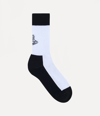 Shop Vivienne Westwood Sporty Socks In White