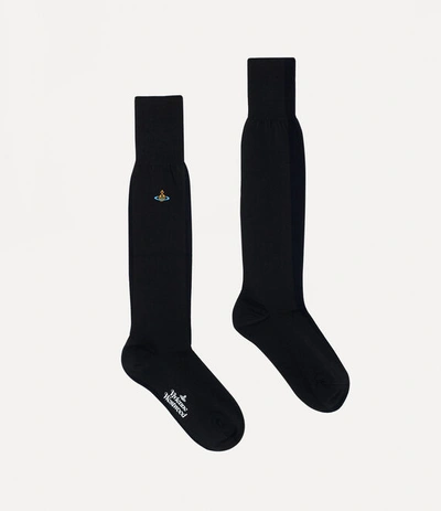Shop Vivienne Westwood Uni Socks In Black